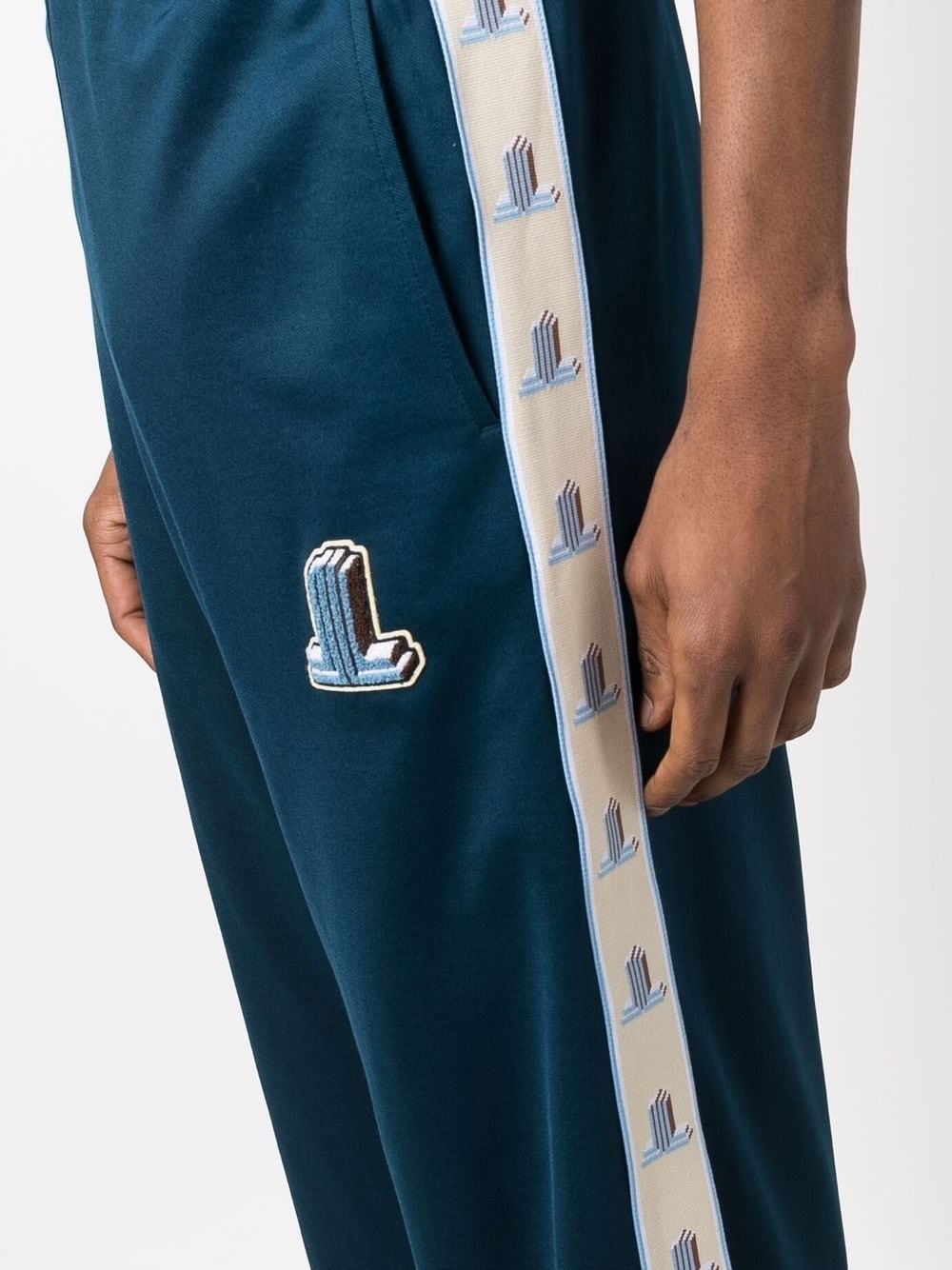 JL logo-tape track pants - 5