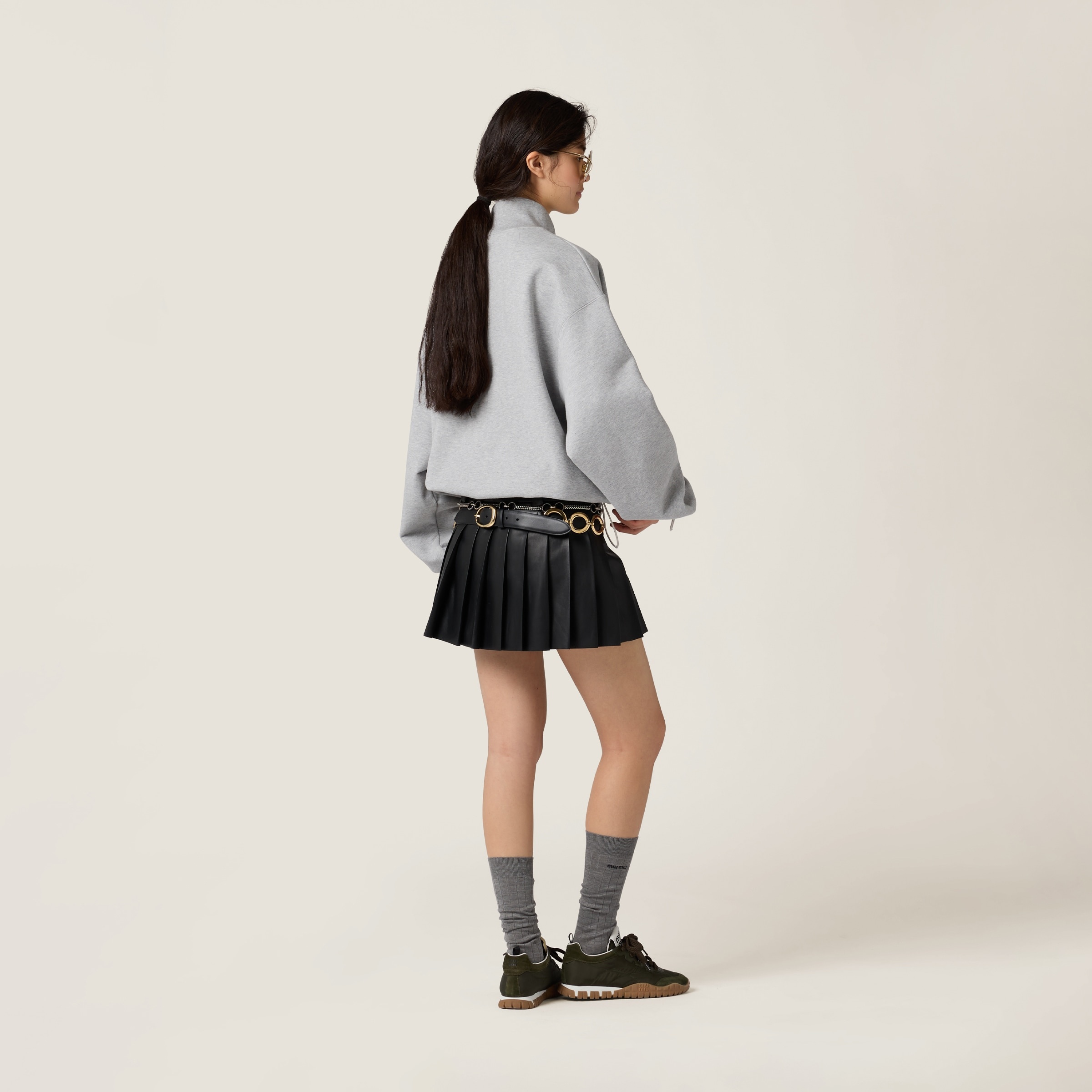 Nappa leather skirt - 3