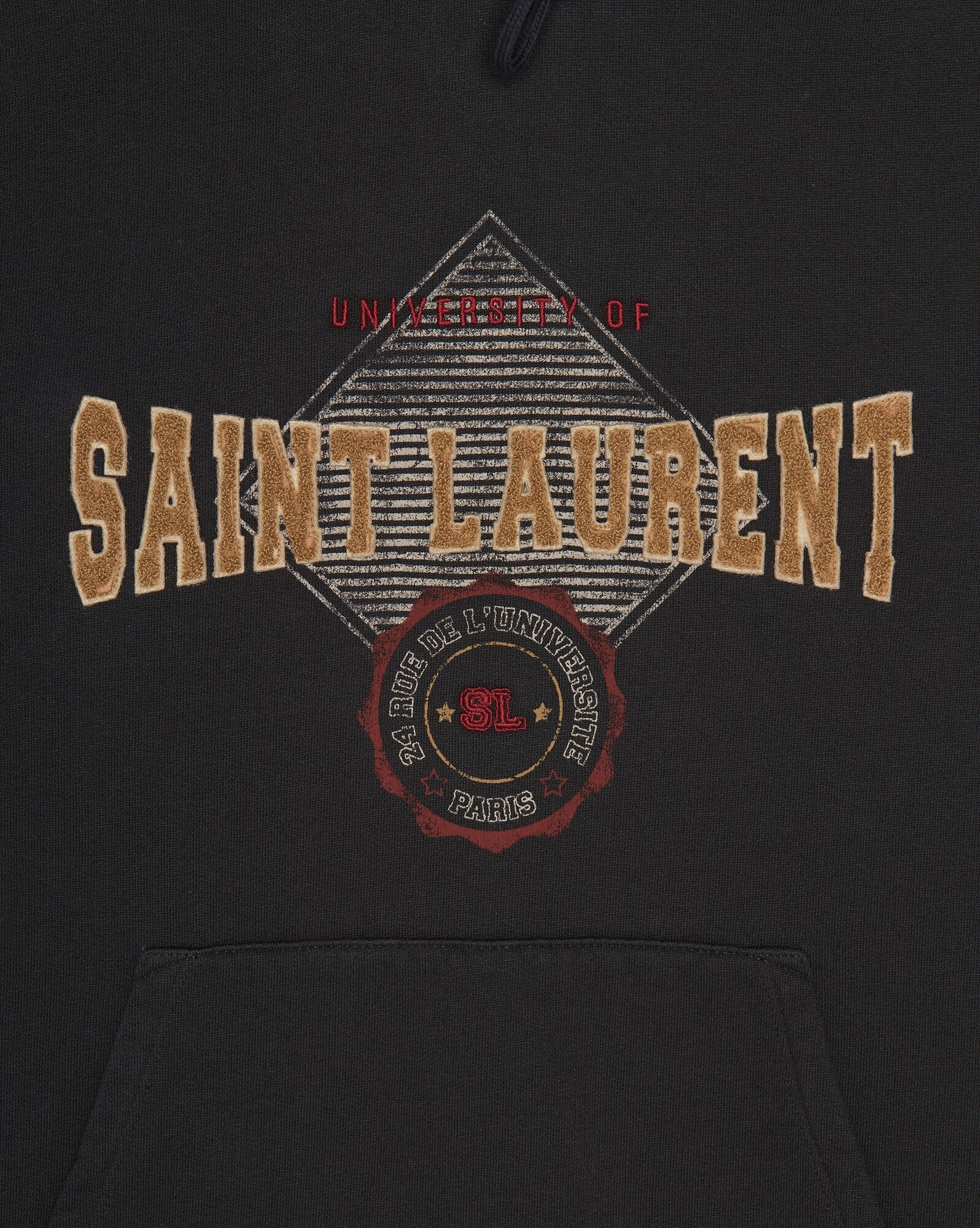 "university of saint laurent" hoodie - 3