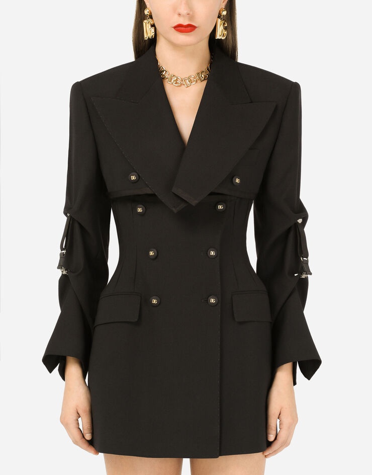 Technical gabardine Spencer jacket - 1