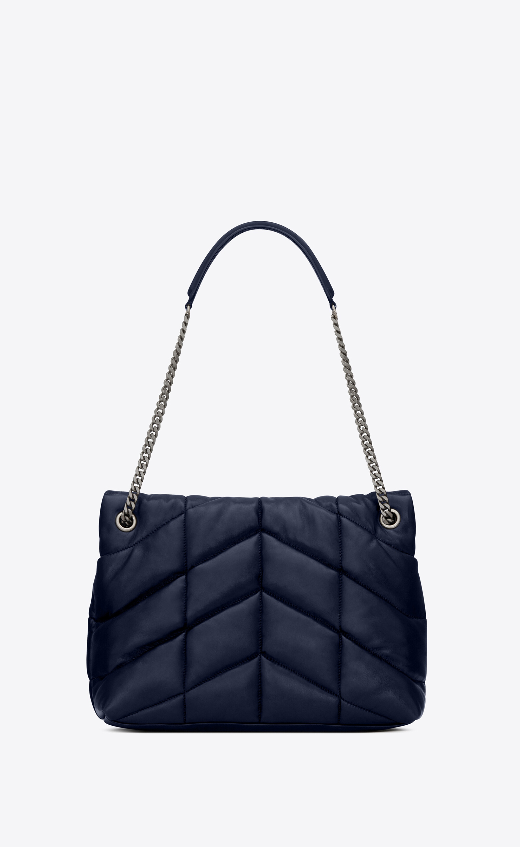 puffer medium bag in quilted lambskin - 3