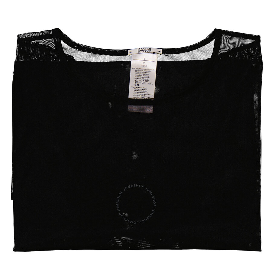 Wolford Ladies Black Loose Fit Tulle Shirt - 6