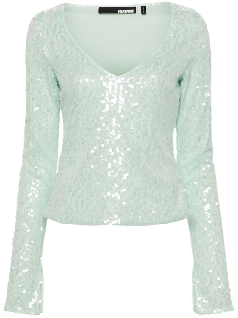 sequinned mesh longleeved T-shirt 1