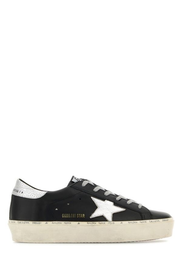Black leather Hi Star sneakers - 1