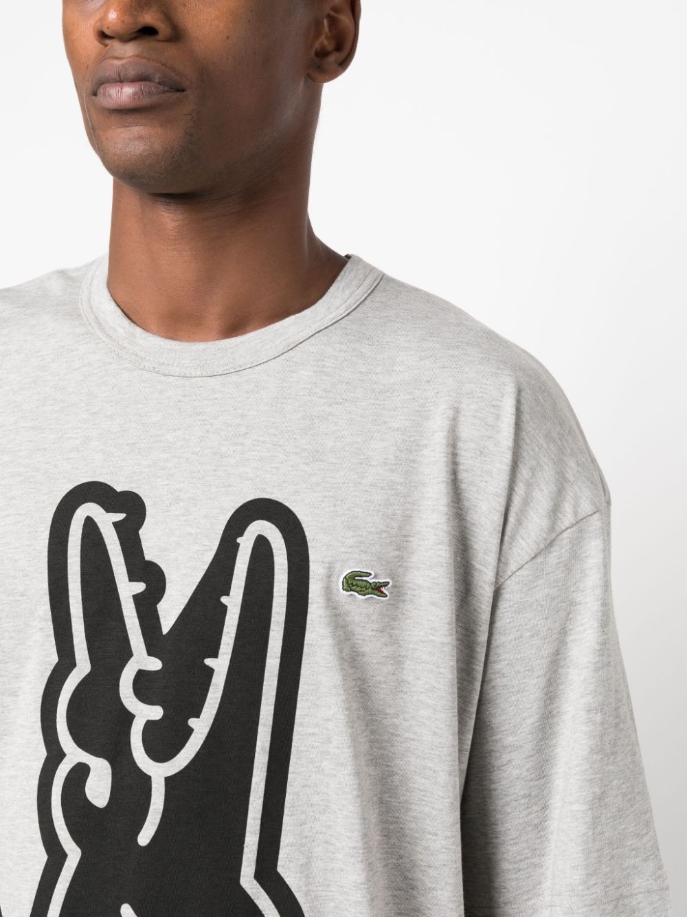x Lacoste graphic-print cotton T-shirt - 5