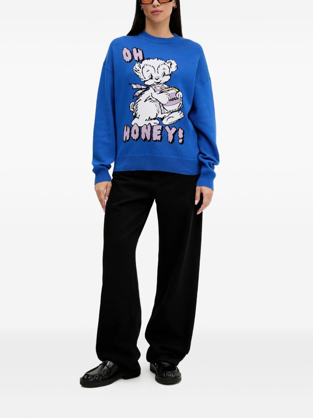long-sleeve cotton sweater - 2