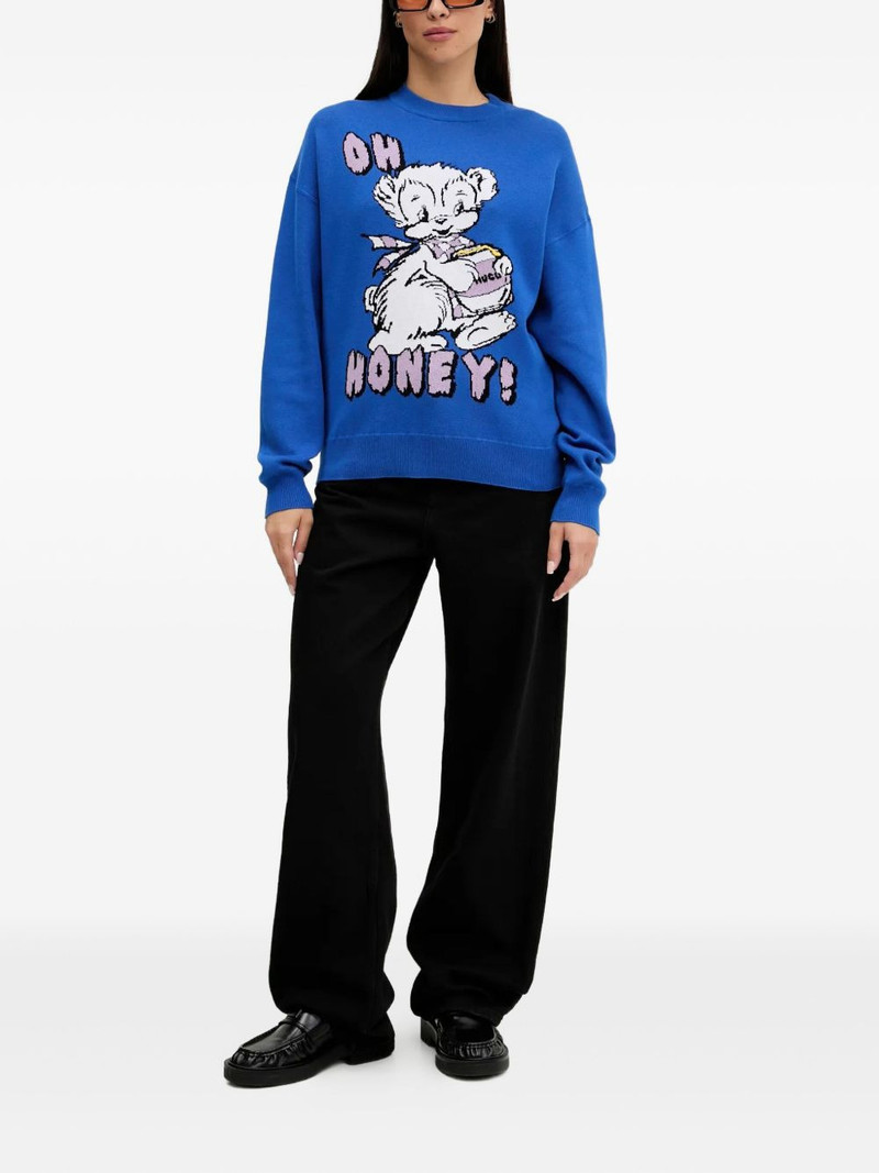 HUGO long-sleeve cotton sweater outlook