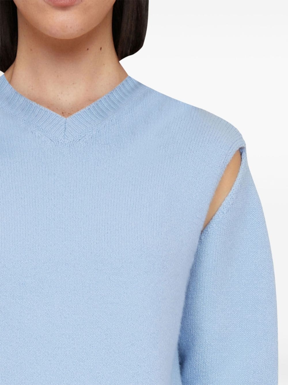 layered cashmere sweater - 4