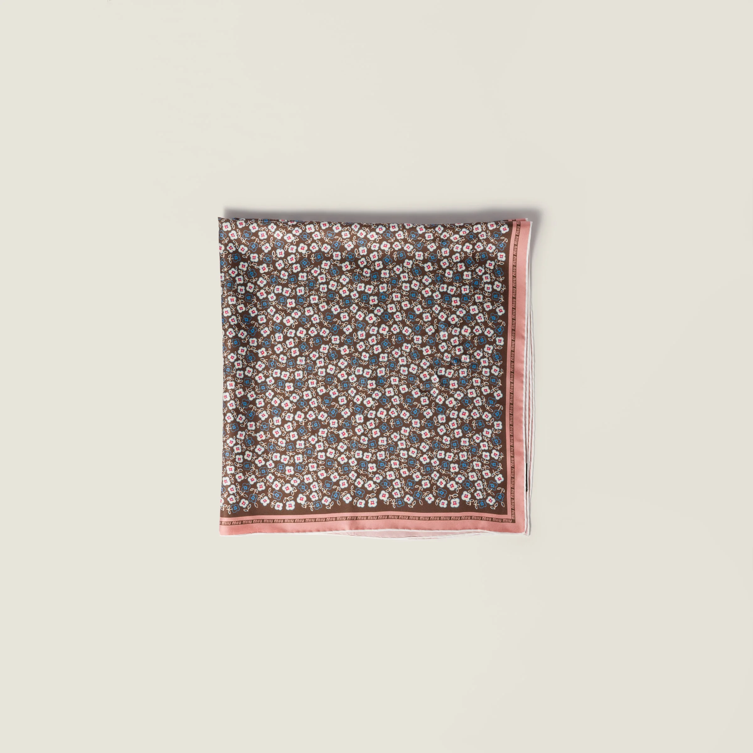 Printed twill scarf - 1