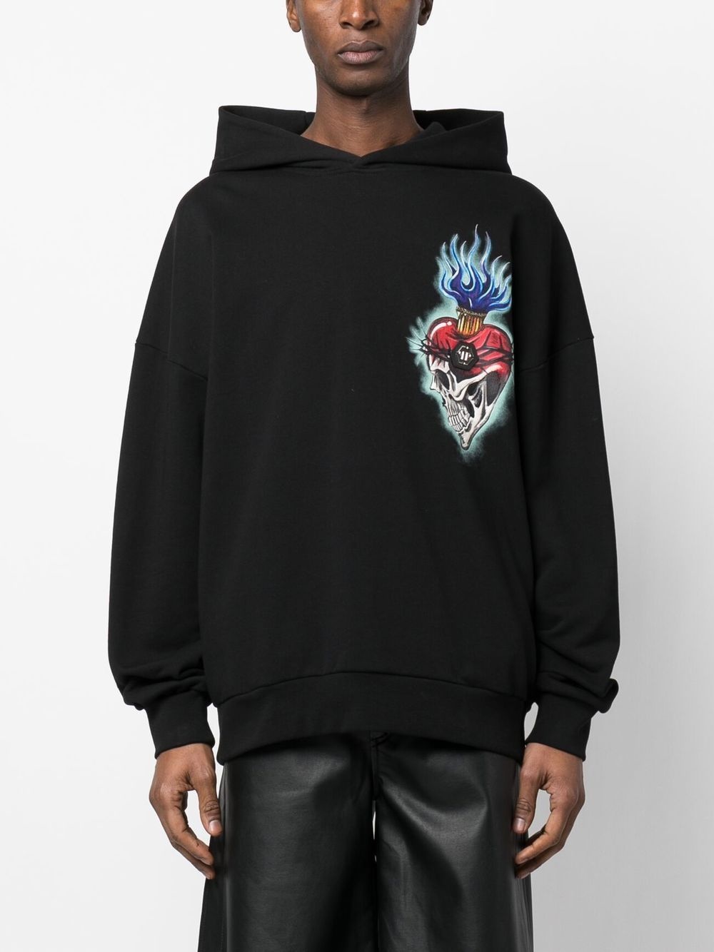 Love graphic-print hoodie - 3