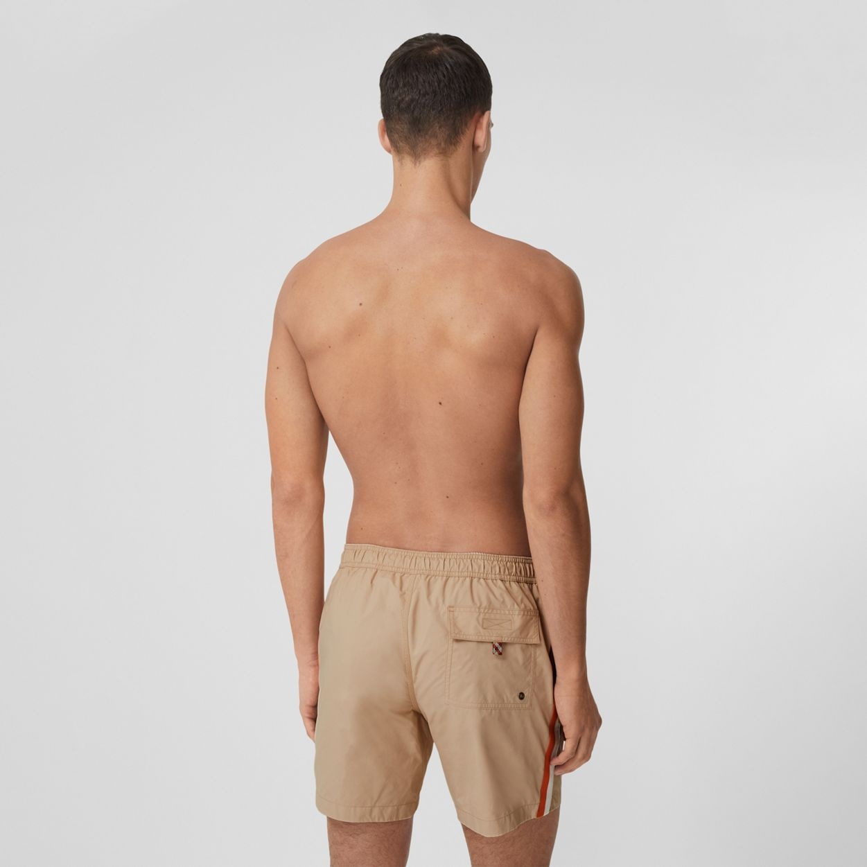 Contrast Side Stripe Drawcord Swim Shorts - 3