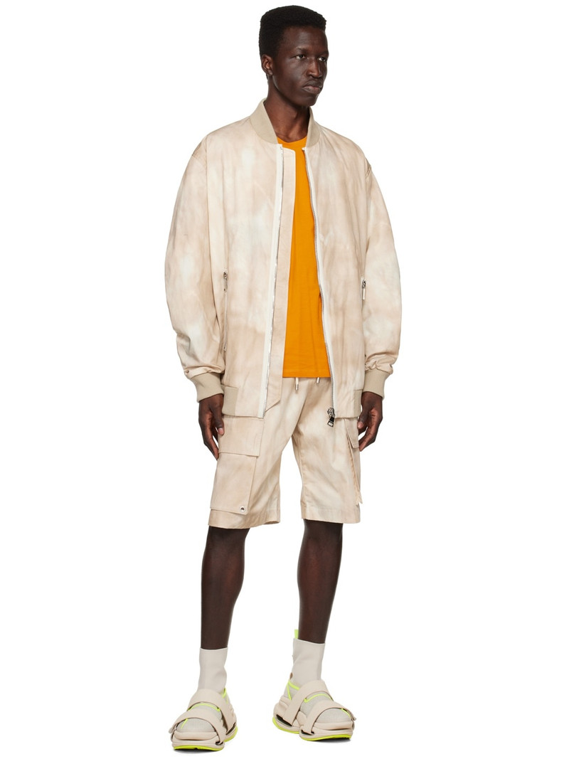 Balmain Beige Cargo Pocket Shorts outlook