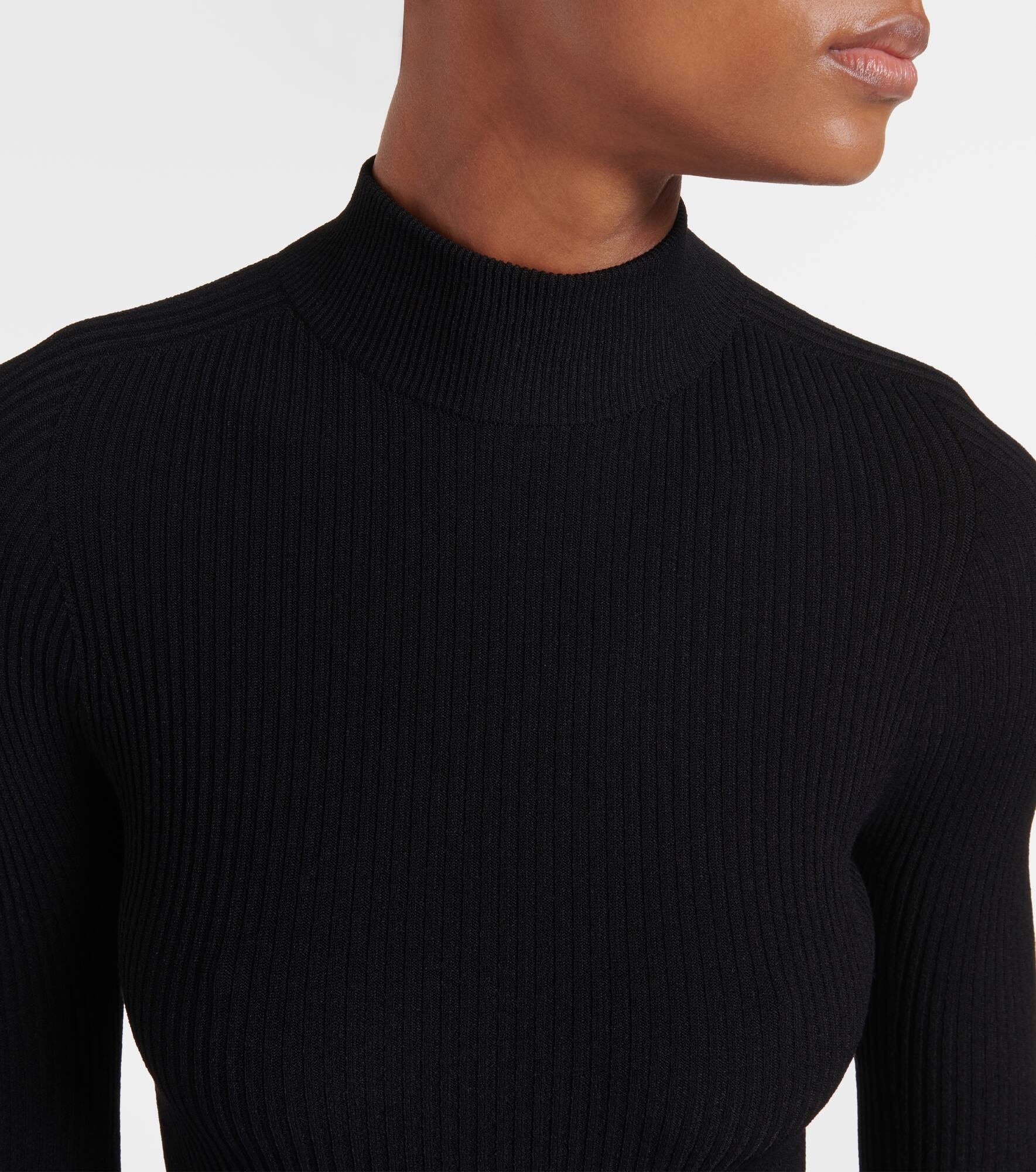 Ribbed-knit turtleneck bodysuit - 4