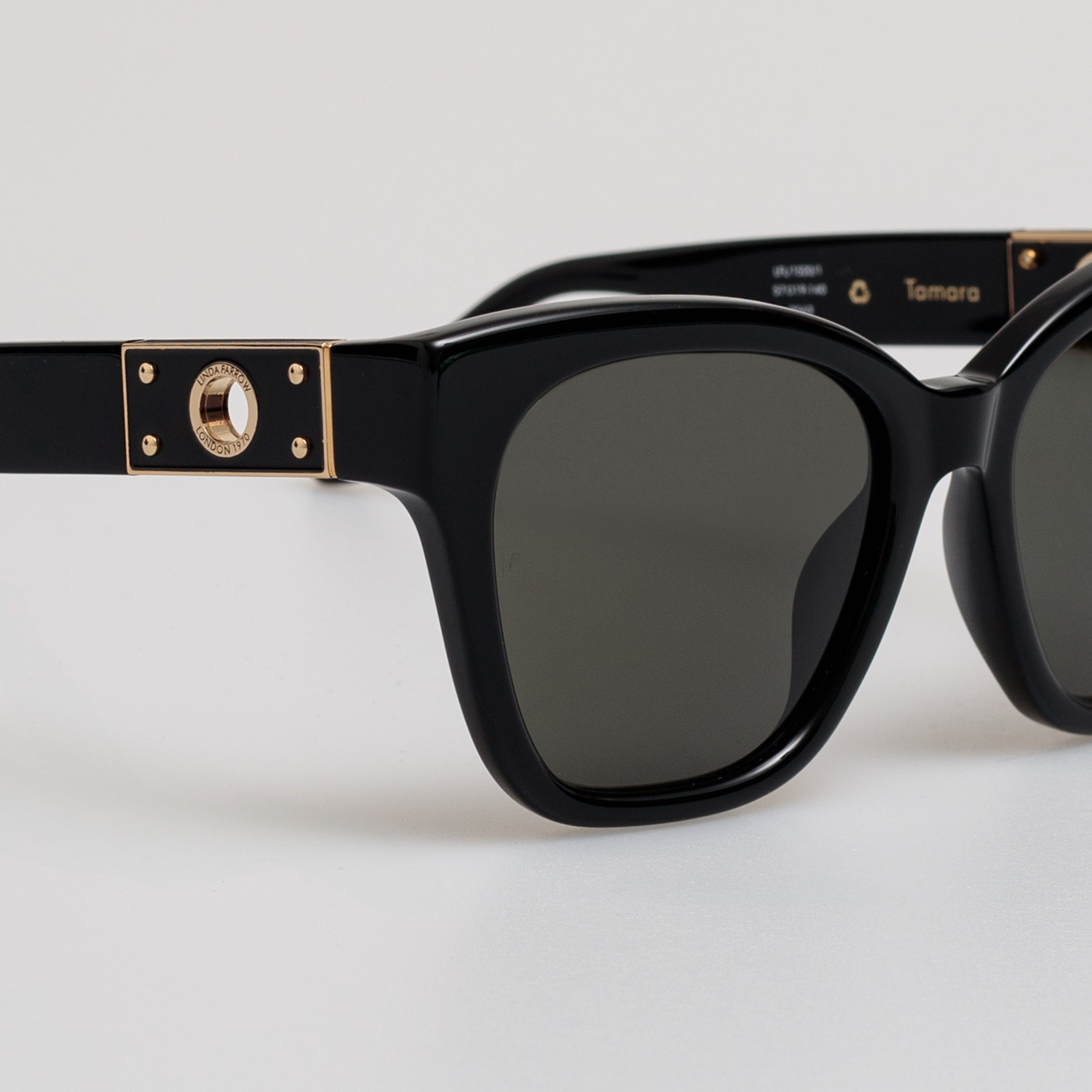Tamara Cat Eye Sunglasses in Black - 4