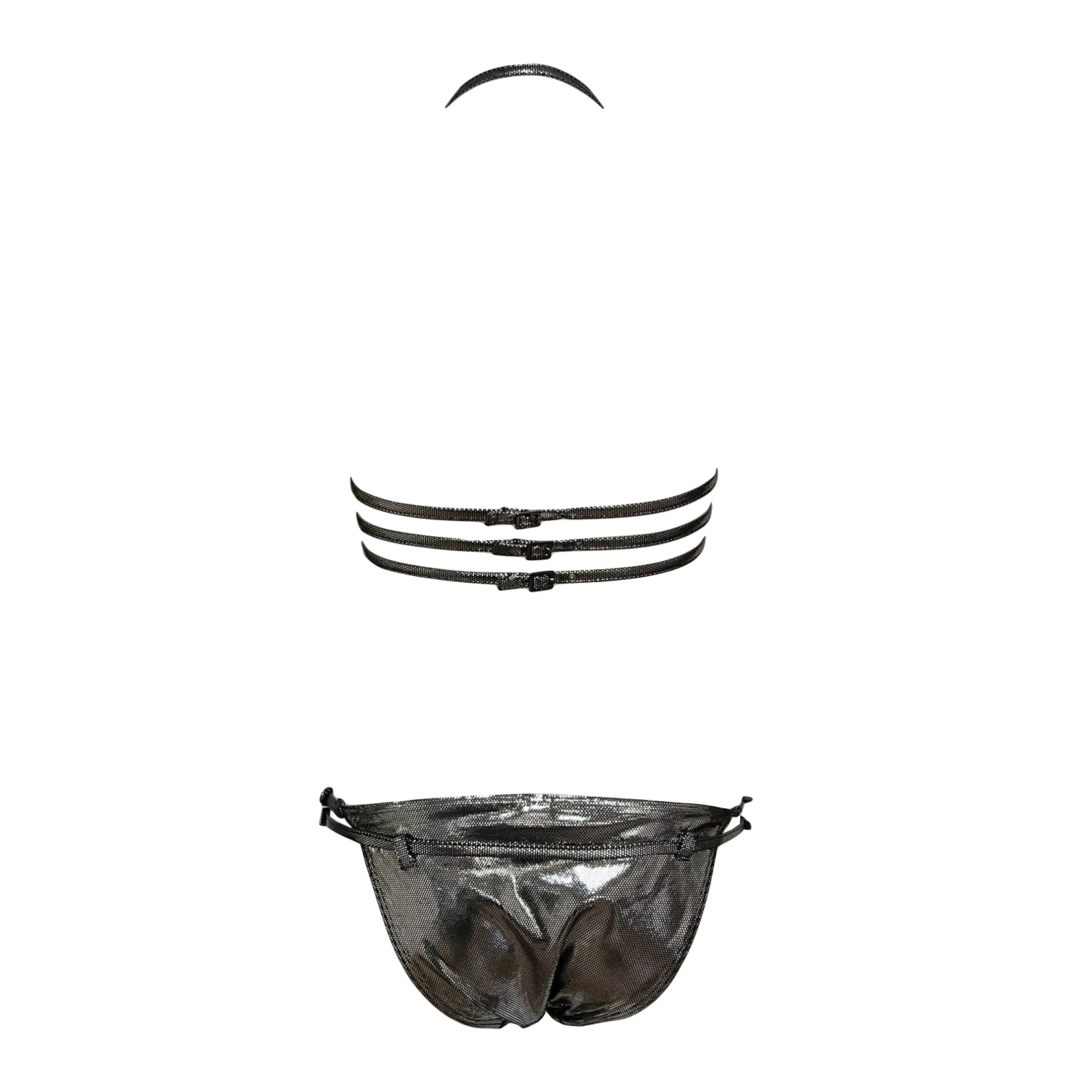 CHRISTIAN DIOR Spring Summer 2003 Strap Metallic Bikini - 2