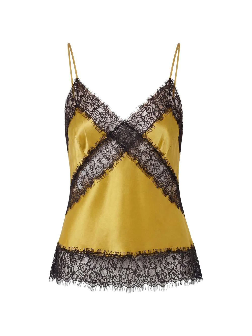 lace-trim top - 1