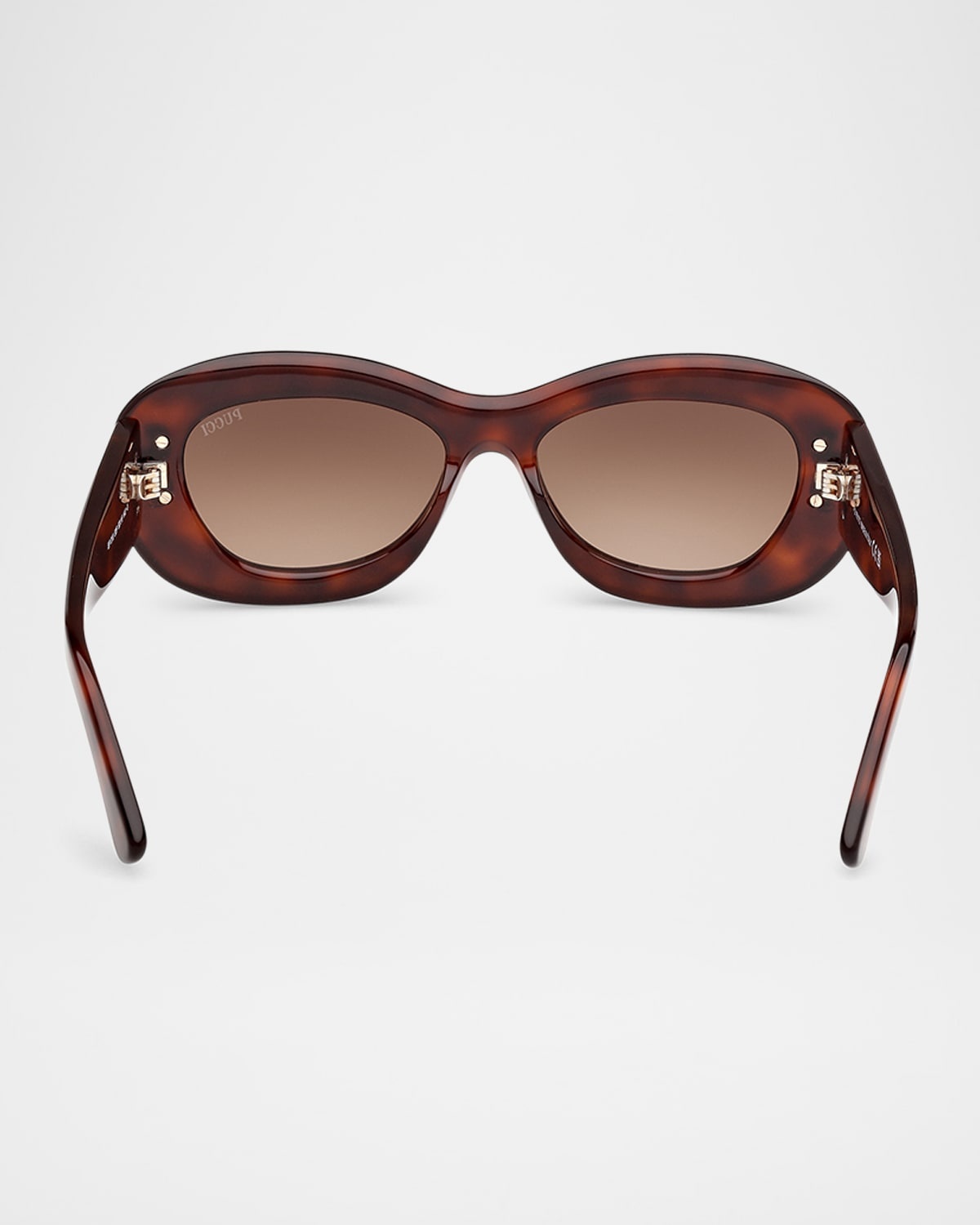 Filigree Acetate Round Sunglasses - 5