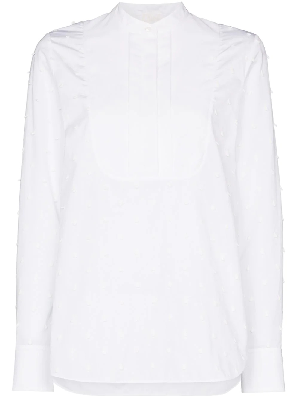 bobble detail poplin shirt - 1