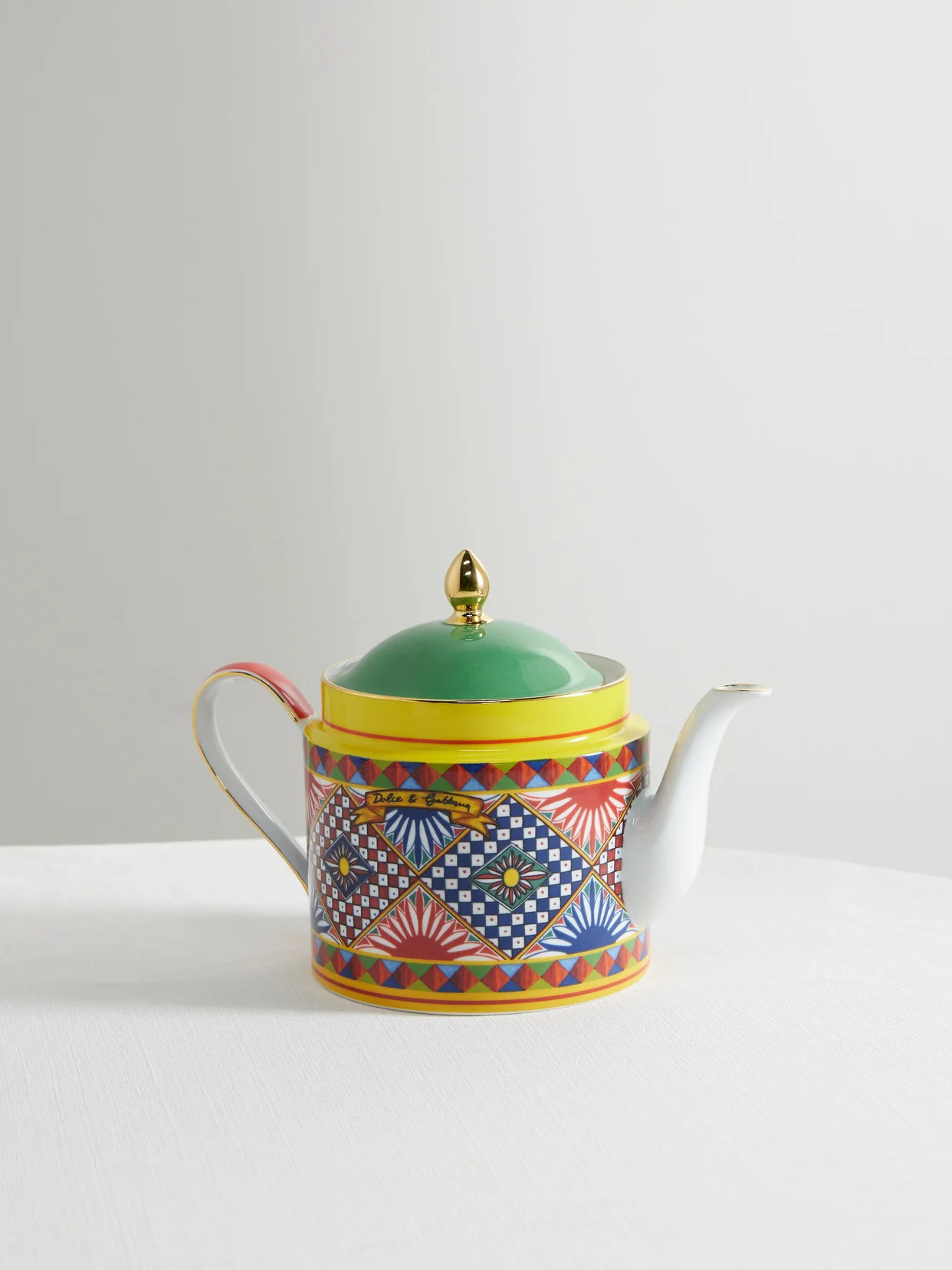 Painted Porcelain Tea Pot - 1