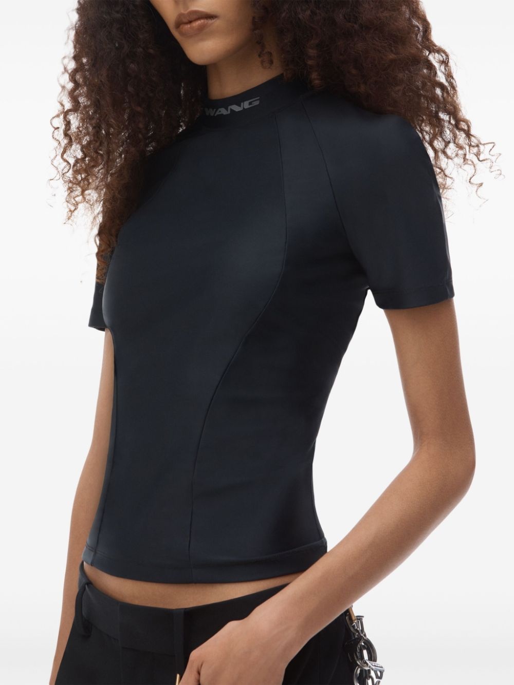 mock-neck top - 4