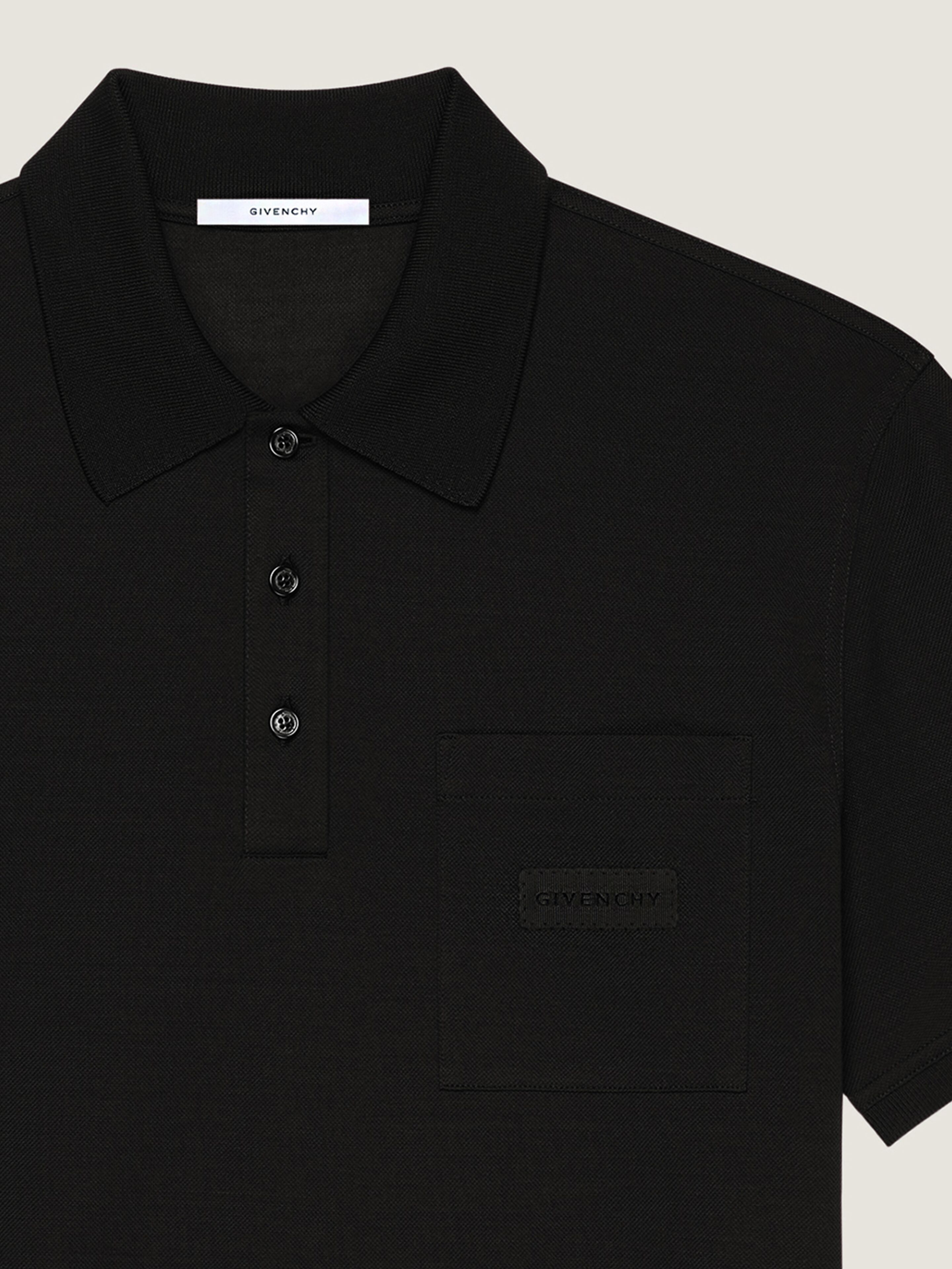 POLO IN COTTON WITH GIVENCHY PATCH - 3