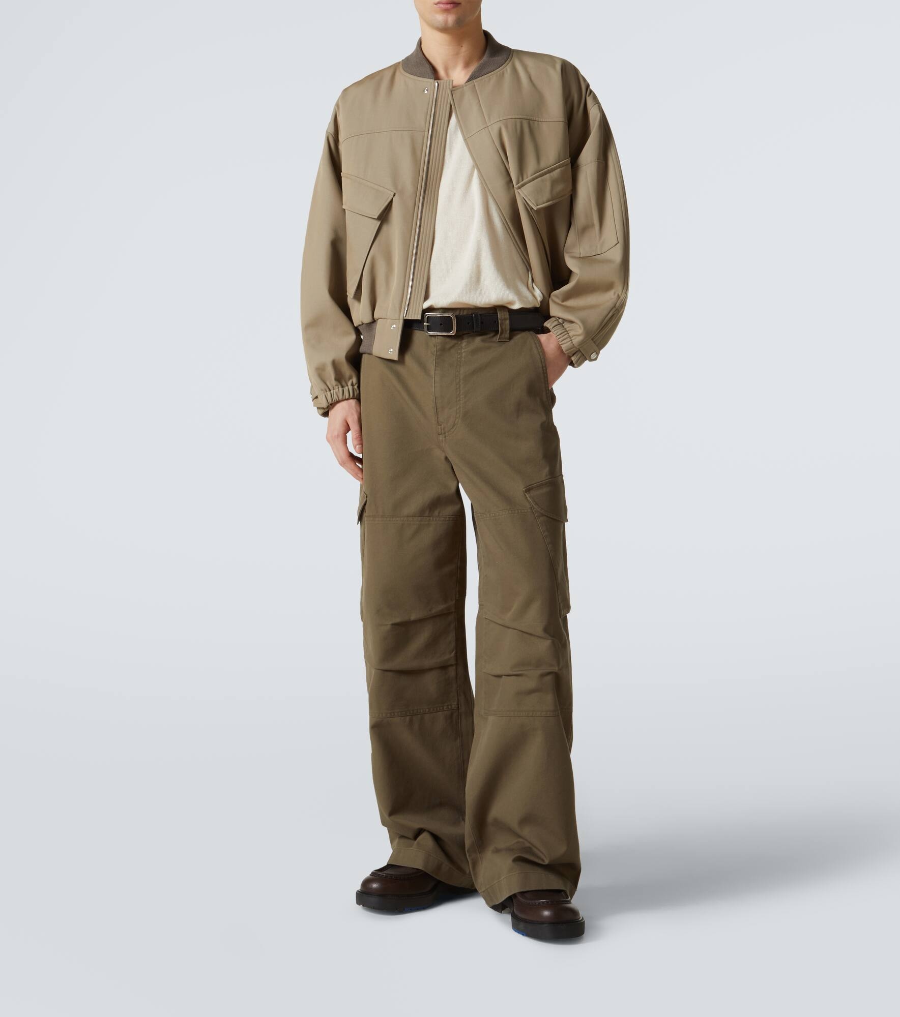 Cotton twill cargo pants - 2