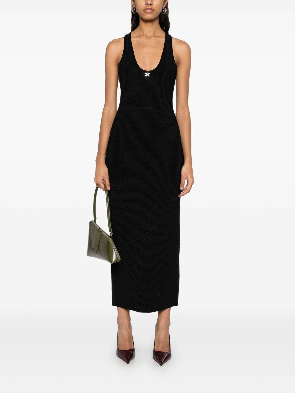 DK-logo knit maxi dress - 2