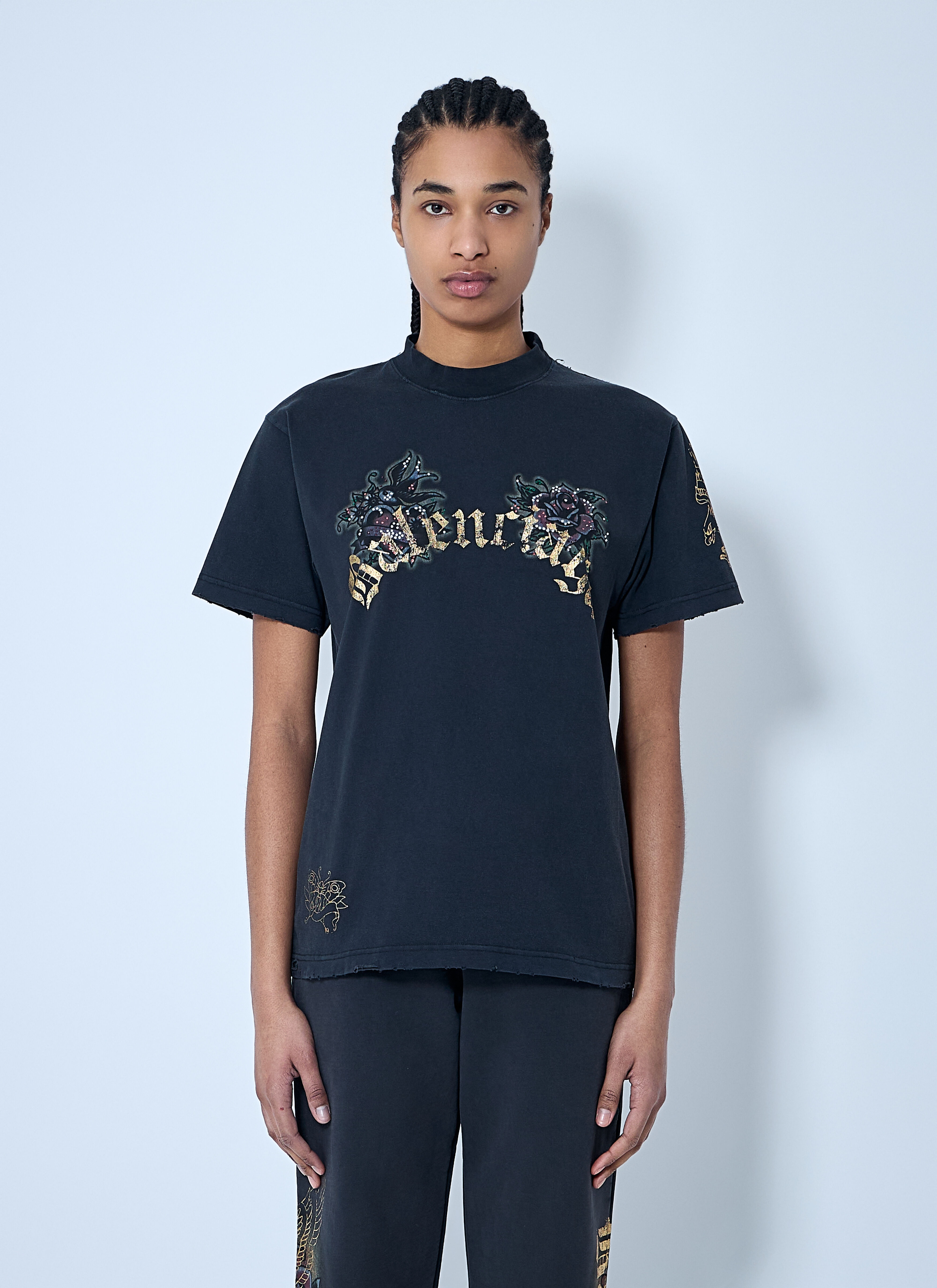 Tacky Tattoo Logo Motif T-Shirt - 1