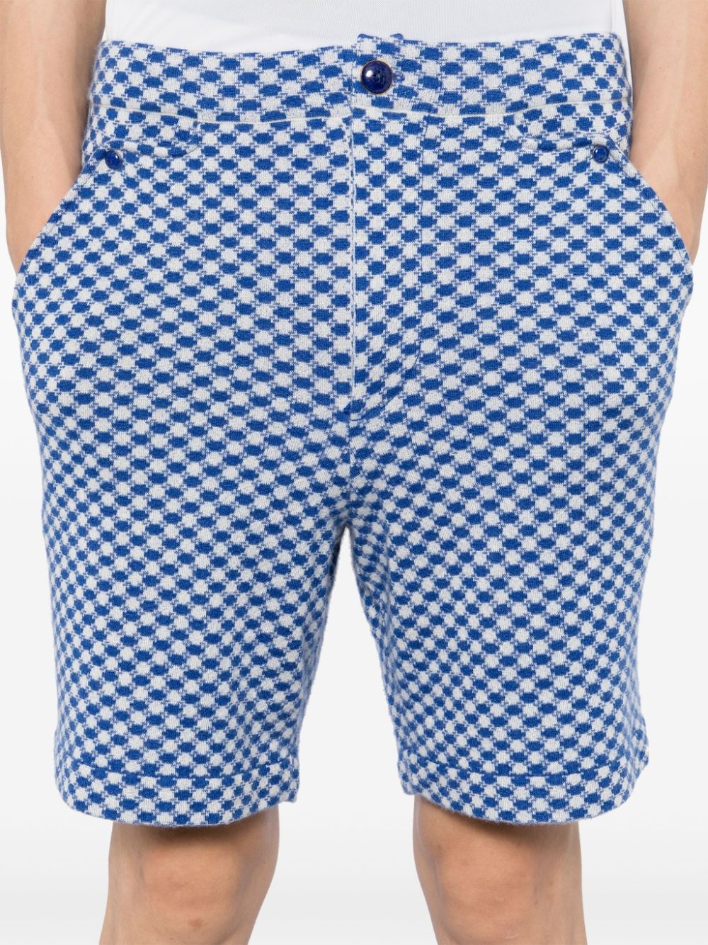 dot cashmere boat shorts - 5
