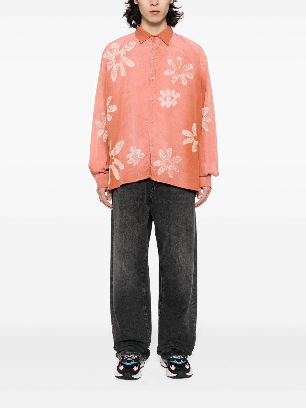 Syd floral-print cotton shirt - 2