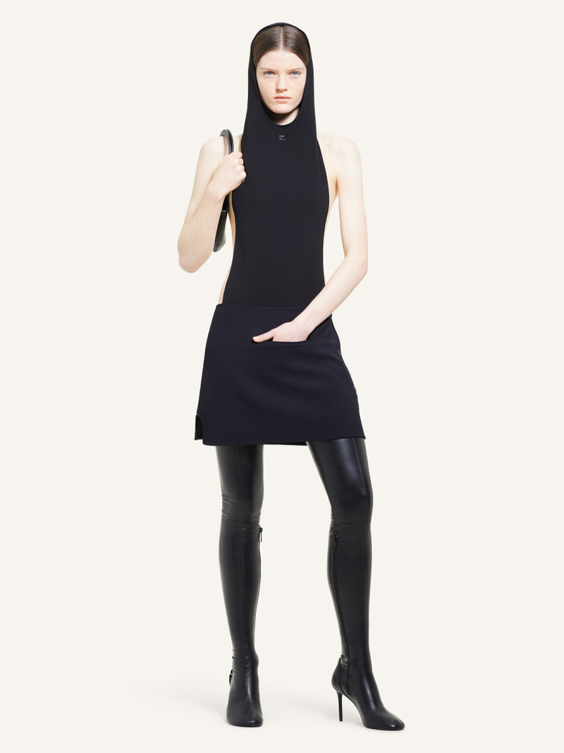 courrèges OBLIQUE TAILORED MINI SKIRT outlook