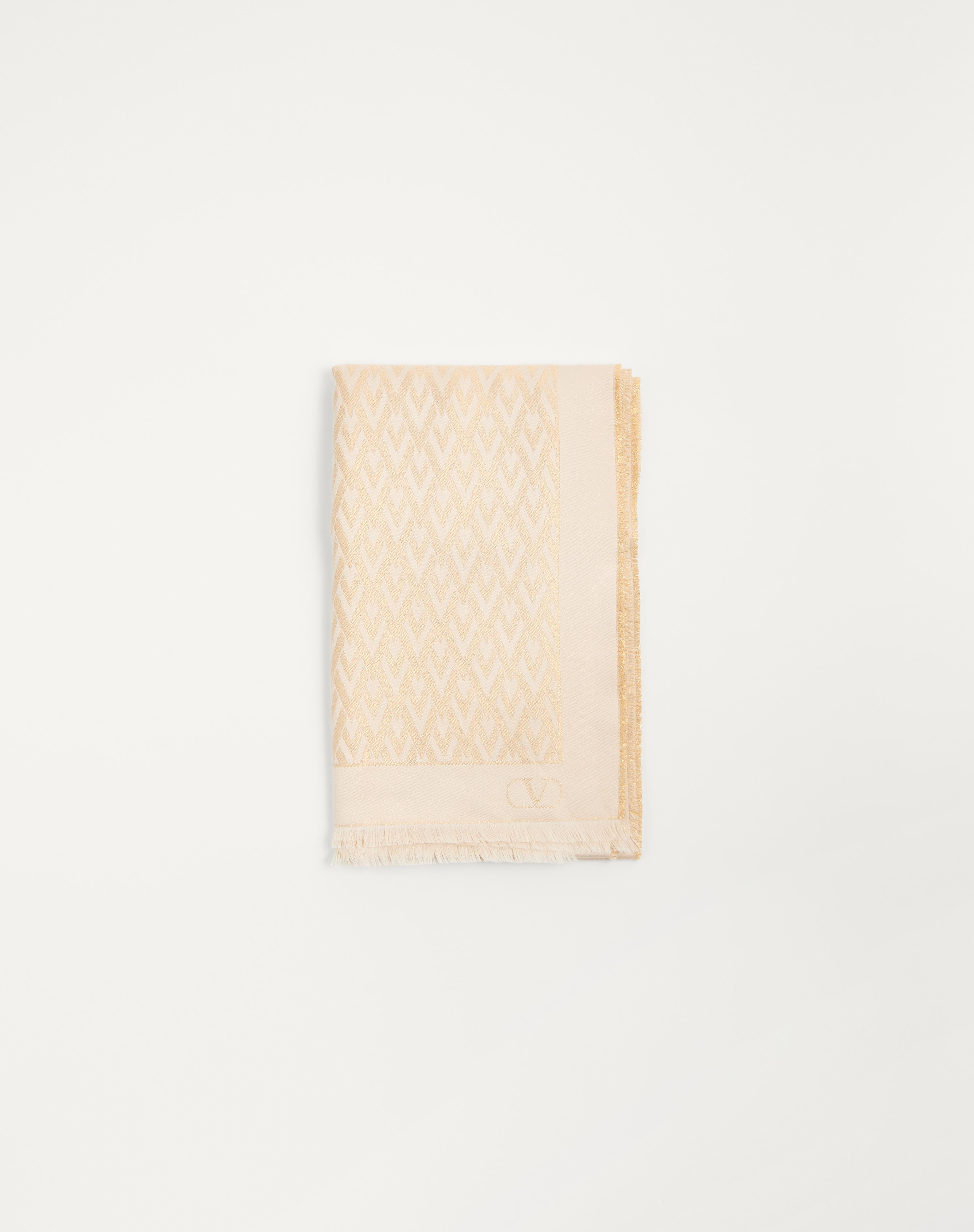 TOUTE LA V STOLE IN SILK, VISCOSE AND CASHMERE - 3