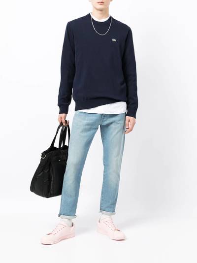 LACOSTE logo embroidery sweatshirt outlook