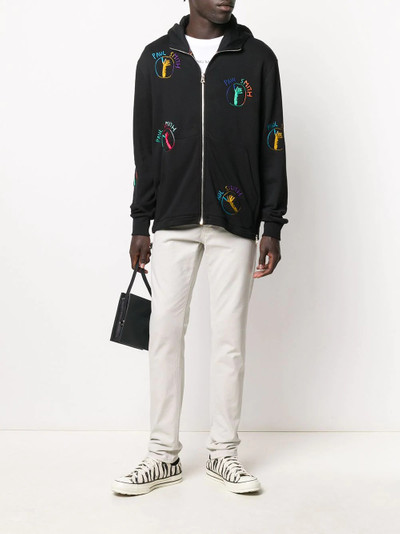 Paul Smith embroidered-logo zipped hoodie outlook