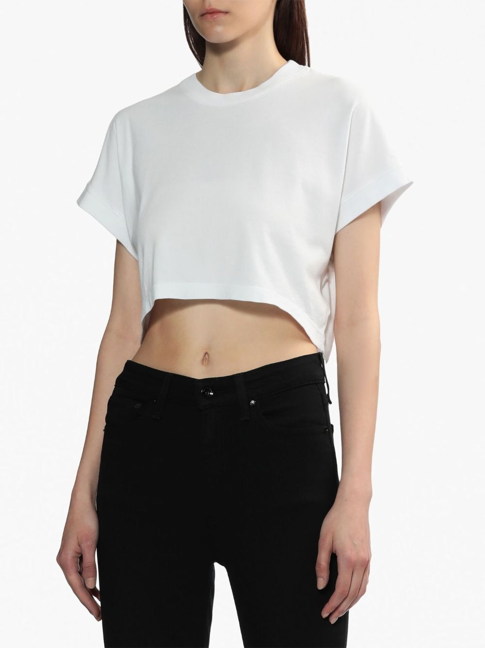 cropped cotton T-shirt - 3