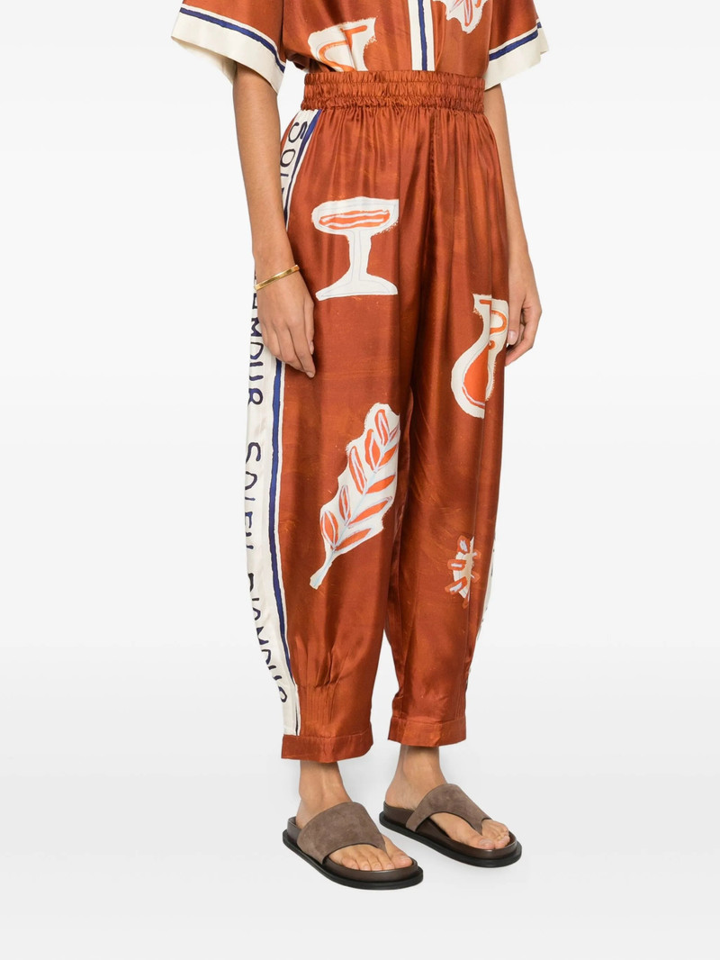 ALÉMAIS Alemais Soleil D´Amour Print Trousers outlook