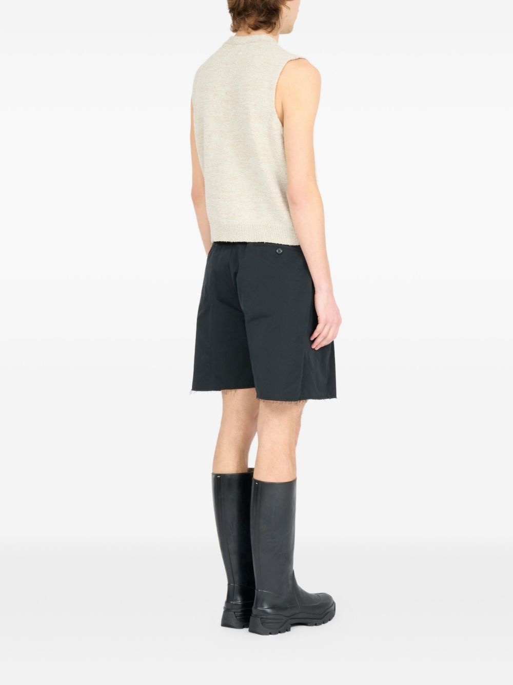 v-neck sleeveless knit vest - 5
