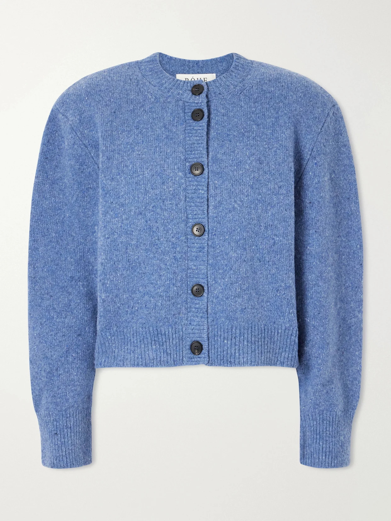 Mélange Wool-blend Cardigan - 1