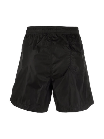 Moncler logo-patch straight-leg swim shorts outlook