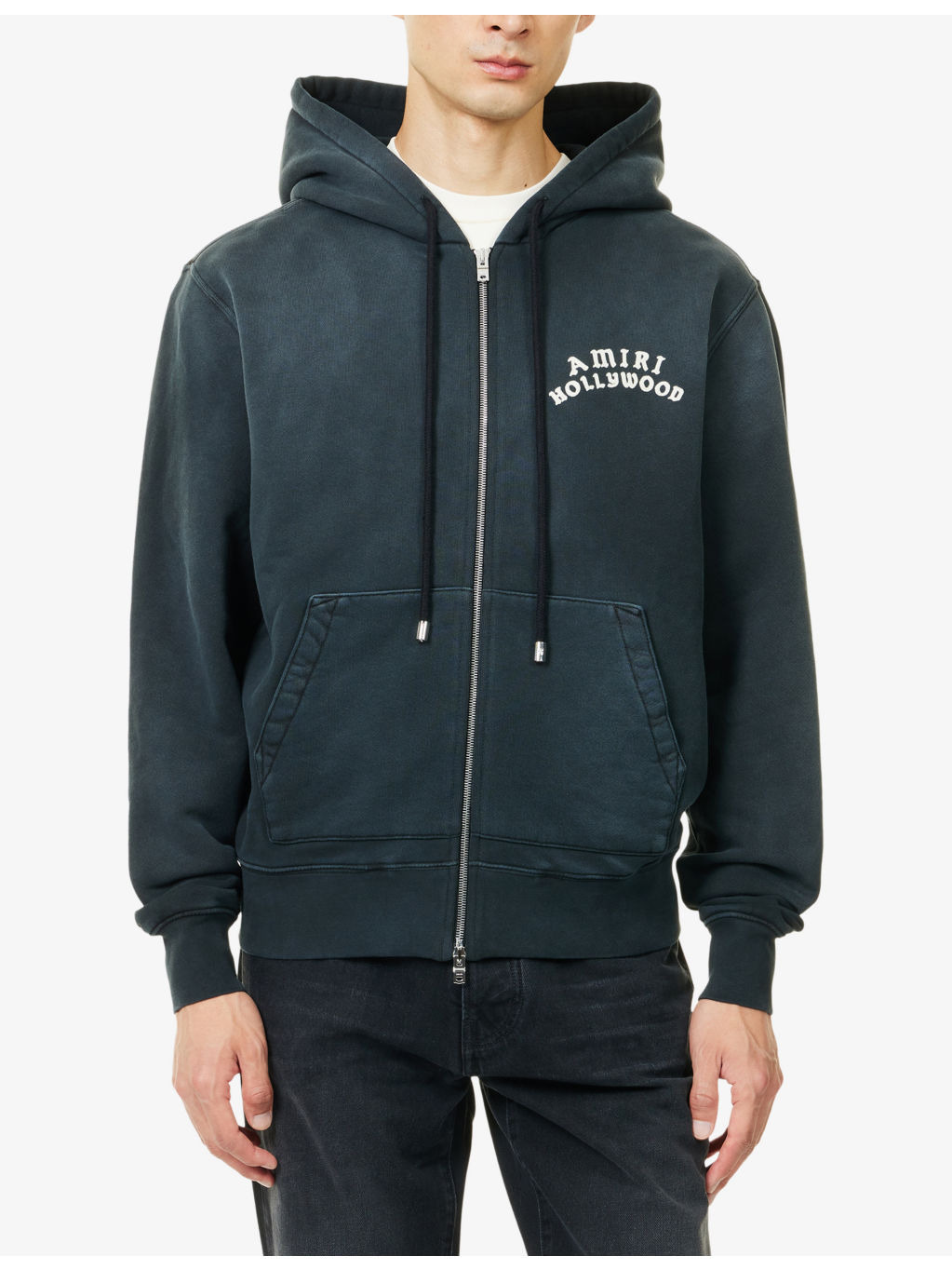 Holly Embossed-Logo Cotton-Jersey Hoody - 3