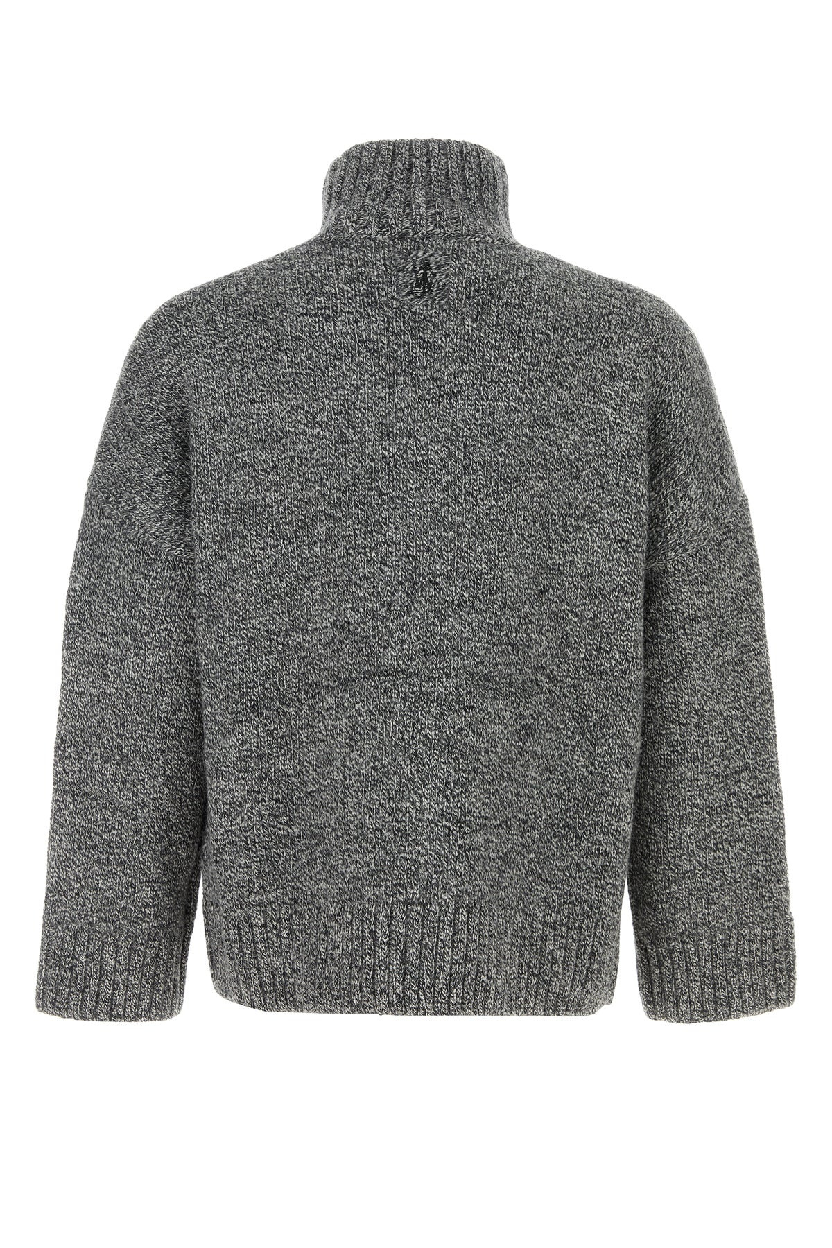 Melange grey wool blend sweater - 2