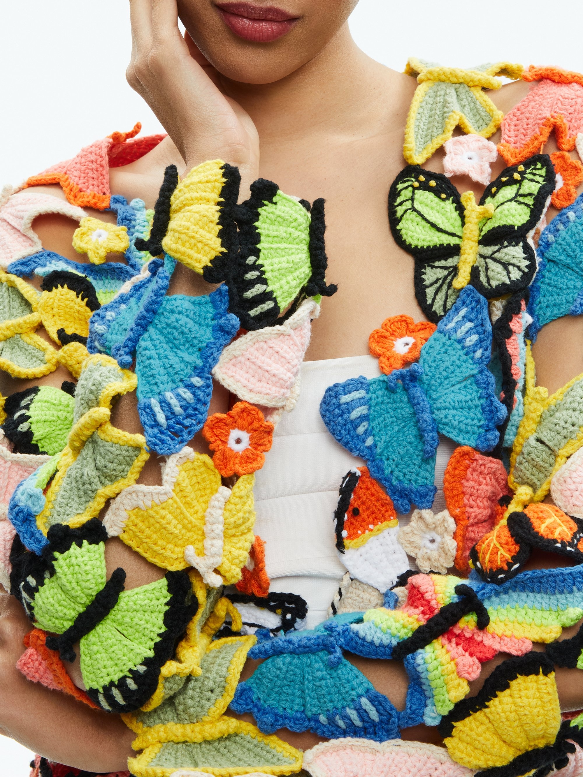 FAWN BUTTERFLY CROCHET JACKET - 5