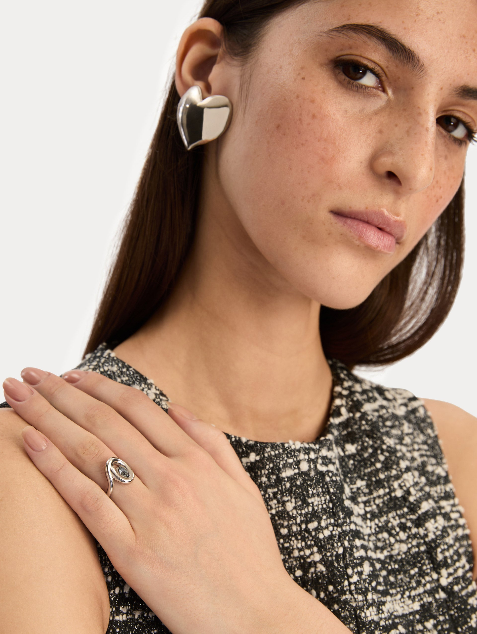 HEART CLIP-ON EARRINGS - 3