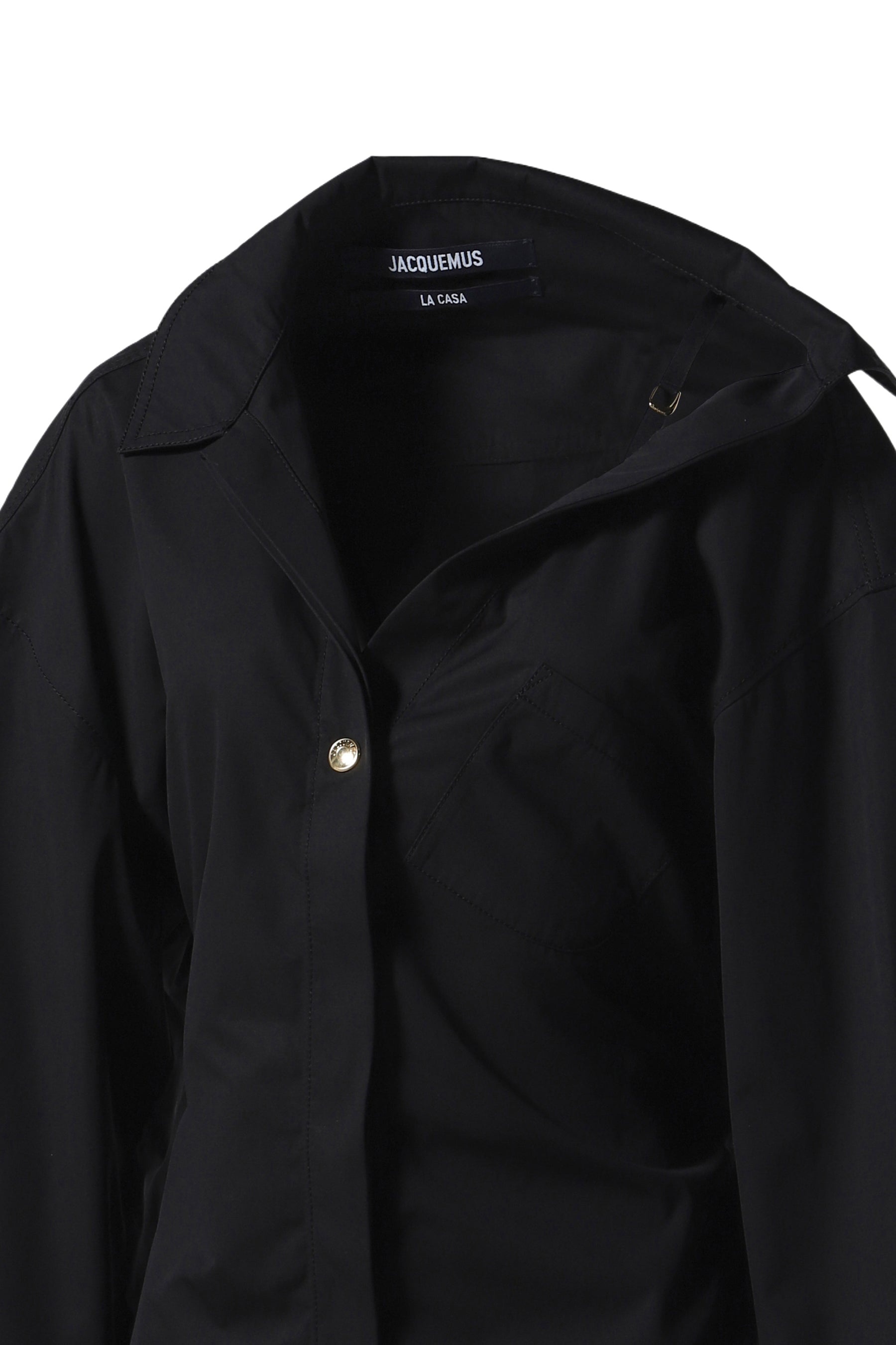 LA MINI ROBE CHEMISE / BLACK - 4
