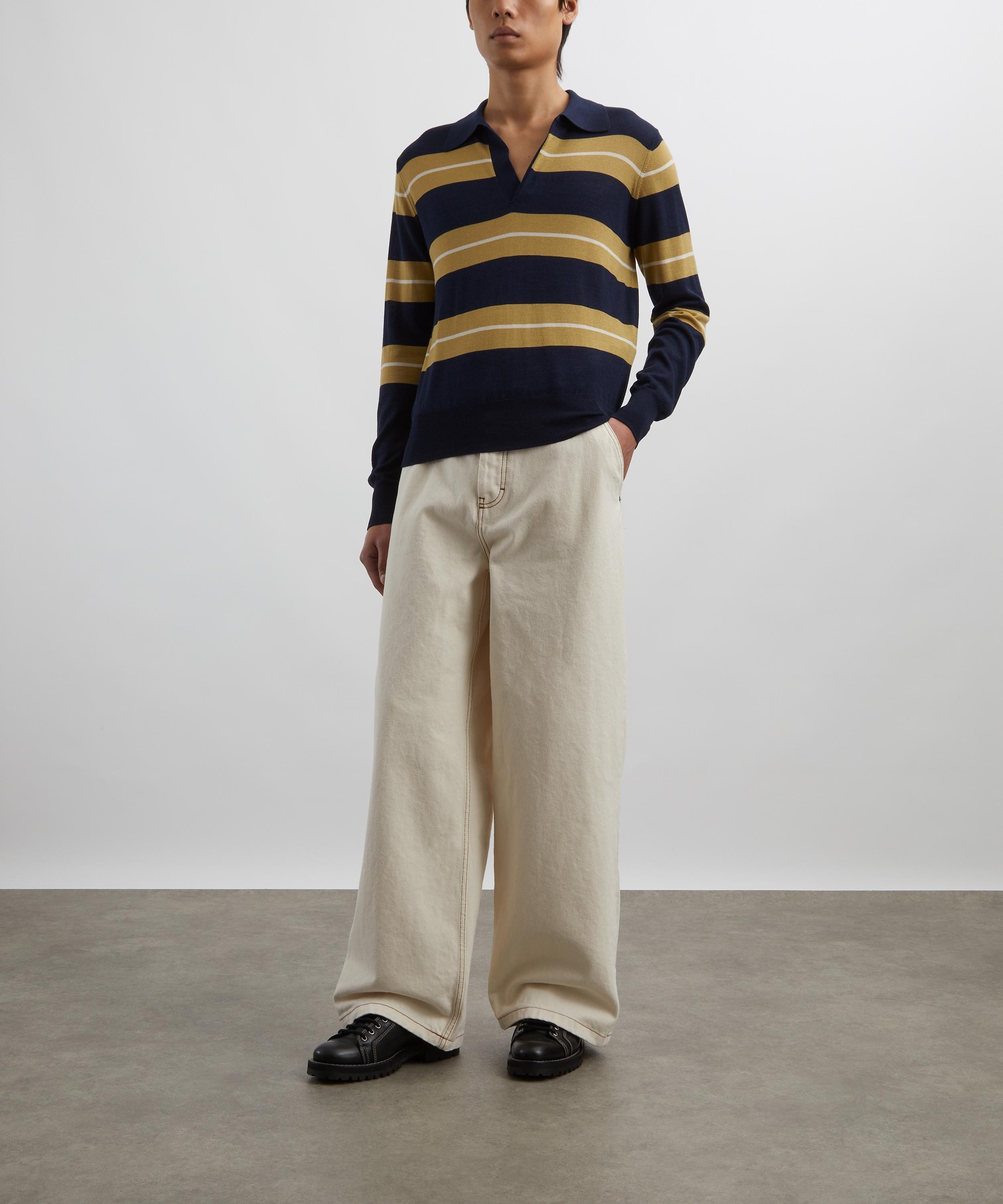 White Cream Wide Fit Jeans - 2