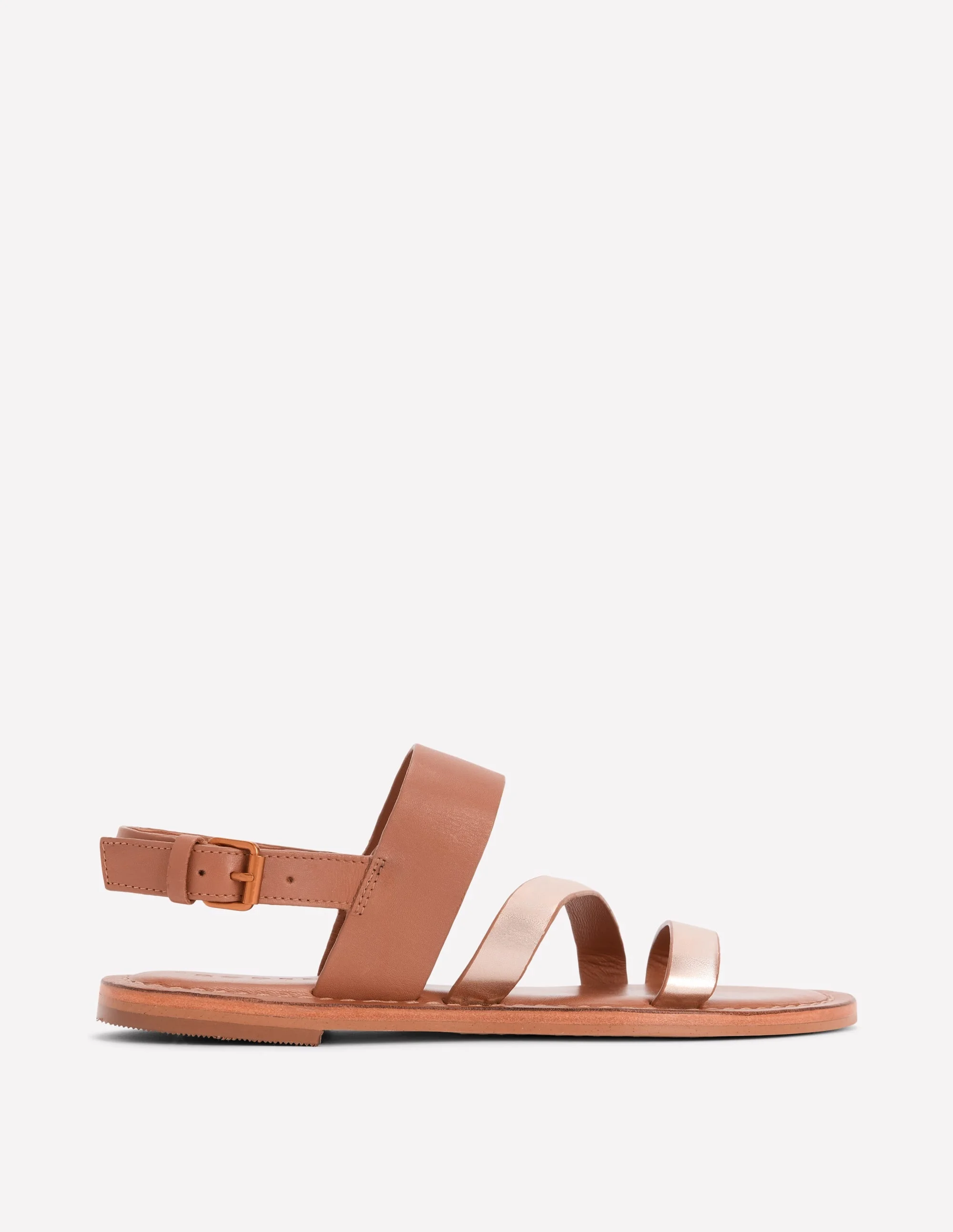 Asymmetric Sandal-Tan/Gold - 1