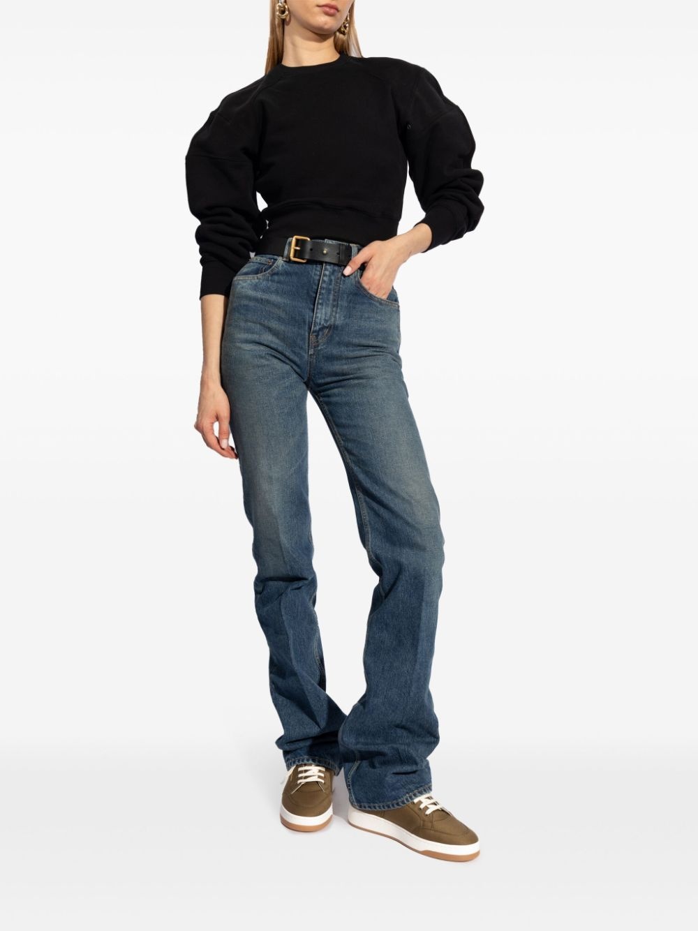 long-sleeve cotton sweatshirt - 2