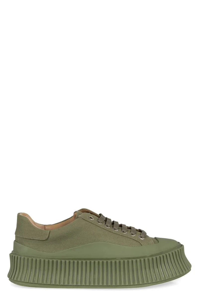 Jil Sander Canvas Platform Sneakers - 1