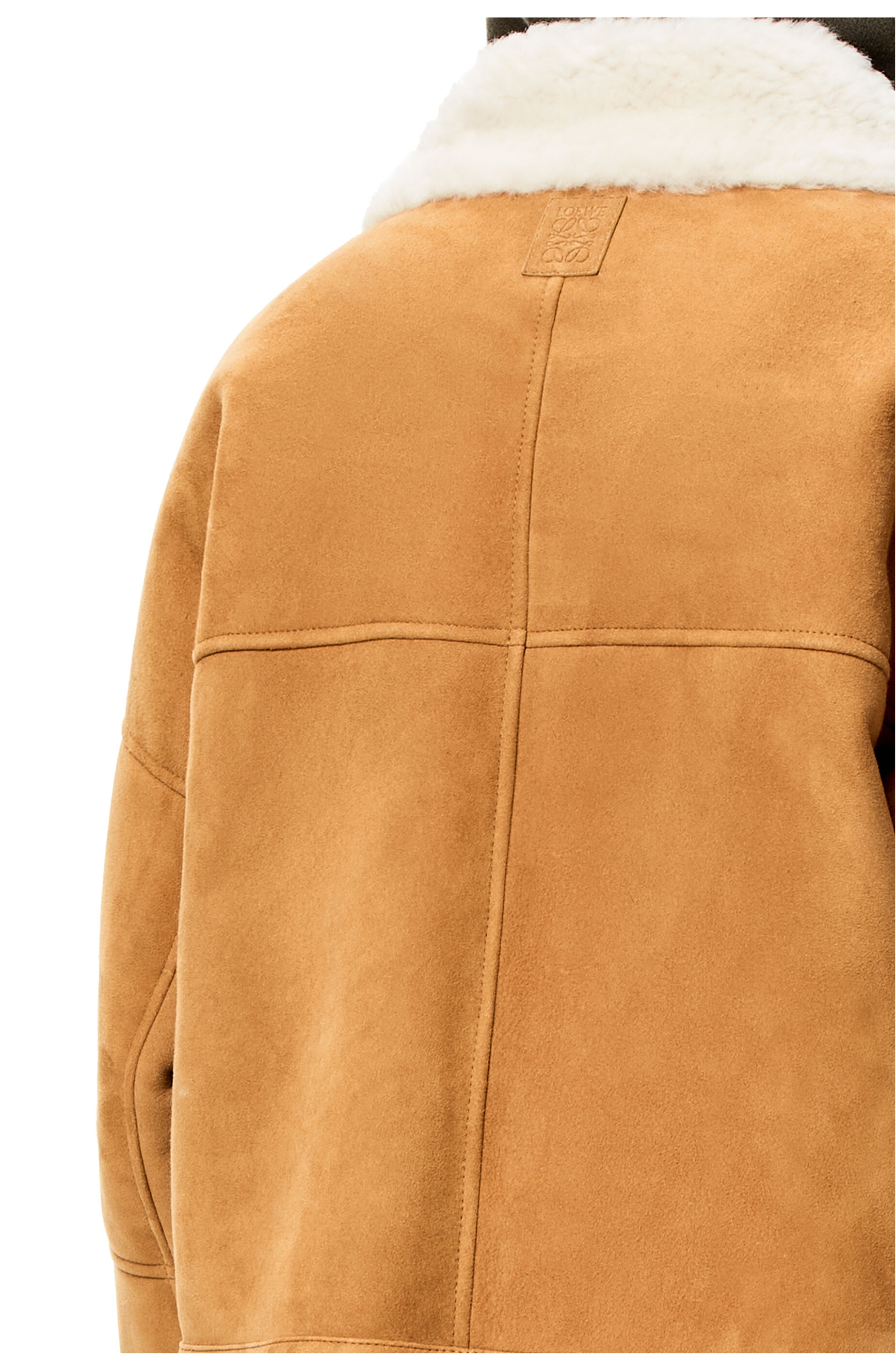 Zipped jacket in shearling - 5