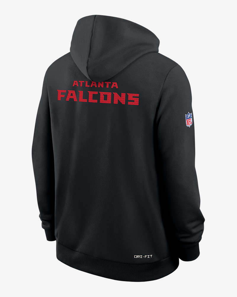 Nike Atlanta Falcons Initial Home Sideline Men's Nike Dri-FIT NFL Pullover Hoodie outlook